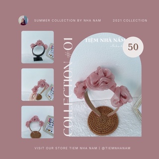 CÀI TÓC ĐÍNH HOA NHÚN THIẾT KẾ XINH XẮN - [ Nhà Nấm handmade ]