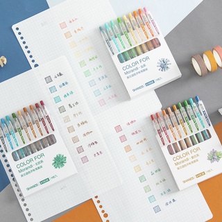 Set 9 bút gel bấm Morandi