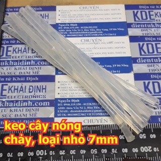 keo cây nóng chảy dùng cho sung bắn keo nhỏ phi 7mm dài 200mm / 300mm kde5575