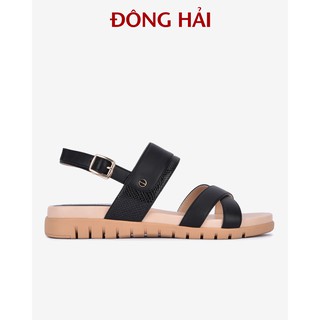 "TẶNG NGAY 30K khi theo dõi gian hàng "Giày Sandal đế bằng nữ Đông Hải quai ngang đế cao su 3cm - S85L7