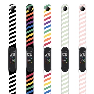 Dây đeo silicon in họa tiết hoạt hình thời trang cho Mi Band 6 5 4 3 5 Mi Band 4