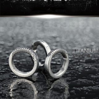 Khoen móc khóa,ring phụ kiện EDC titan tròn (titan fegve)