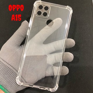 Ốp Lưng Oppo A15/A15s Dẻo Trong Chống Sốc bo 4 góc chống va đập bảo vệ camera