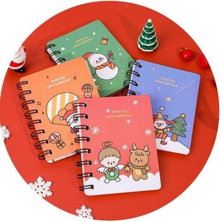 Sổ mini Noel, Xmas đẹp ghi note, cầm tay nhiều trang giấy tiện lợi -quà tặng xinh giá rẻ
