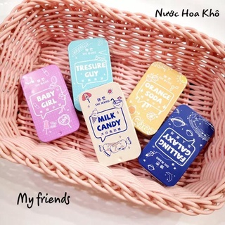 Nước hoa khô dạng sáp hương thơm lâu khử mùi cho nam và nữ