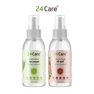 Combo 2 xịt Sả Chanh + Quế 24Care 50ml/chai