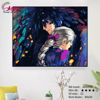 Tranh tô màu theo số Gam hoạt hình Anime Nhật Bản AN4202
