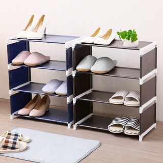 Kệ giày lắp ráp 4 tầng dễ thương, tiện lợi chất liệu nhựa ABS và sắt cao cấp, bền đẹp (Có phân loại màu)