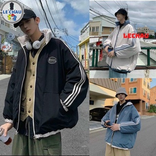 Áo Khoác Dù Nam Nữ Ulzzang Streetstyle Cao Cấp AKDV01 Bomber Jacket Unisex Form Rộng 2 Lớp Chất Mero Xịn Đẹp Dày LECHAU