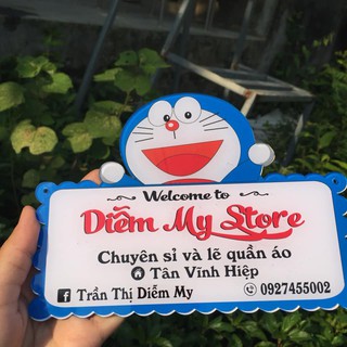 Bảng hiệu Doremon_ bảng hiệu treo shop_ Bảng hiệu giá rẻ_ decor shop, Decor quán cà phê