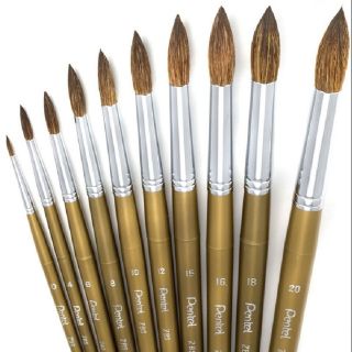 Cọ lông thú vẽ màu nước Pentel
