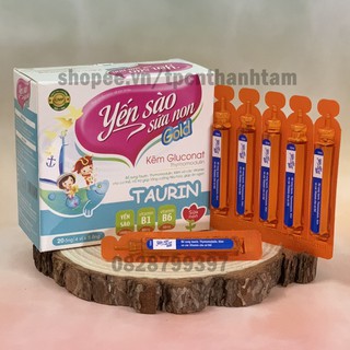 Siro ăn ngon Yến Sào Sữa Non giúp bé tăng khả năng hấp thu, tăng cường sức đề kháng, giảm biếng ăn, tăng cân- Hộp 20 ống