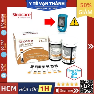 ✅ [TẶNG 50 KIM] Que Thử Acid Uric- Safe AQ UG, (Máy 2 Trong 1) -VT0363 | Y Tế Vạn Thành