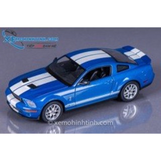 Xe Mô Hình Ford Mustang Gt500 1:24 Welly (Xanh)