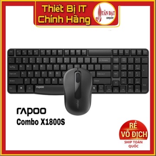 Bộ Phím + Chuột Không Dây Rapoo X1800S - Chính Hãng - Mới 100%