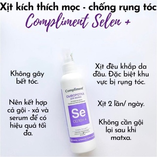 Xịt Compliment kích thích mọc tóc, chăm sóc da đầu, chống rụng, chống hói đầu