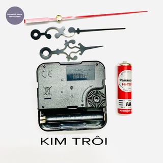 MÁY ĐỒNG HỒ TREO TƯỜNG KIM TRÔI ( Tặng Kim + Pin Panasonic )