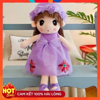 Búp Bê Bông Váy Hoa Màu Tím