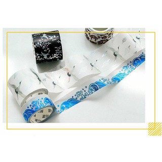Bộ Washi tape băng dính trang trí hạc trắng