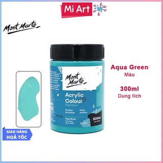 Màu Acrylic Mont Marte 300ml - Aqua Green - Acrylic Colour Paint Signature 300ml (10.1oz) - MSCH3021