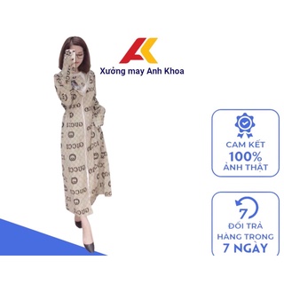 Áo chống nắng toàn thân vải thô kate