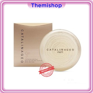 Phấn Phủ Geo vàng siêu mịn Sempre Happy &amp; Please Pact- HÀNG CHÍNH HÃNG CS55