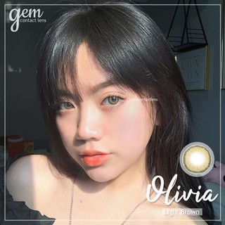 Áp Tròng OLIVIA LIGHT BROWN Ẩm Cao 55% HSD 6Tháng Lens Nâu Sáng Không Giãn Viền Mỏng Hottrend Đủ Độ Có Lệch Mắt Nhạy Cảm