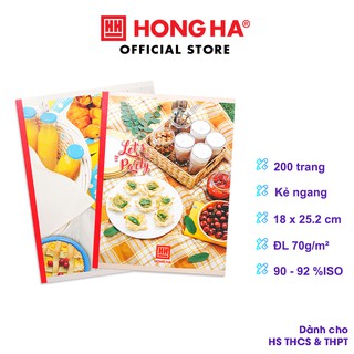 Vở kẻ ngang Hồng Hà 200 trang Let's Party 1426 (5 quyển)