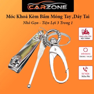 Móc Khóa Ô TÔ Đẹp - Kèm Bấm Móng Tay, Lấy Dáy Tai CARZONE.TOP