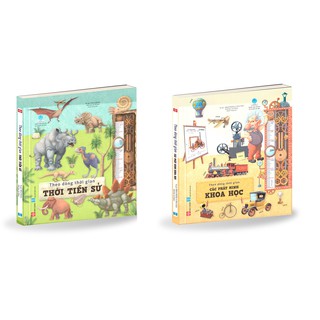 Sách - Theo dòng thời gian - bộ 2 cuốn: Các phát minh khoa học/ Thời tiền sử - mã lẻ lựa chọn