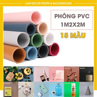 Phông nền PVC nhiều màu chụp ảnh sản phẩm  (size 1m2x2m)