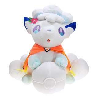 GẤU BÔNG CÁO TRẮNG 6 ĐUÔI MẶC ÁO CHOÀNG (30 CM) GB182