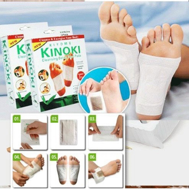 Miếng dán chân thải độc Kinoki (ko hộp )