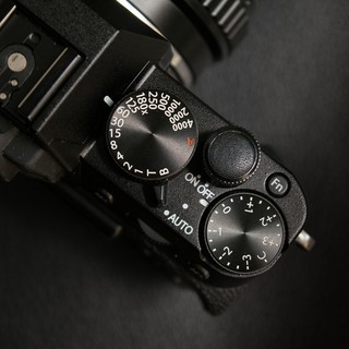 Shutter Button - Nút chụp máy ảnh chất liệu kim loại bọc da dạng ren xoáy (Đen)