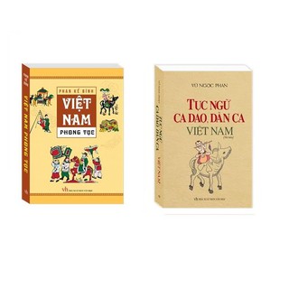 Sách - Combo Tục ngữ, ca dao, dân ca Việt Nam + Việt Nam Phong Tục( tặng bút)