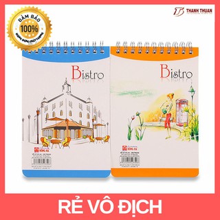 [Mã LIFEBOOK2 giảm 10% đơn 0Đ] Combo 2 cuốn sổ lò xo Bistro A6 2840