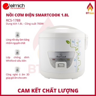 Nồi cơm điện nắp gài Smartcook RCS-1788, nồi cơm điện cao cấp 1.8 Lít
