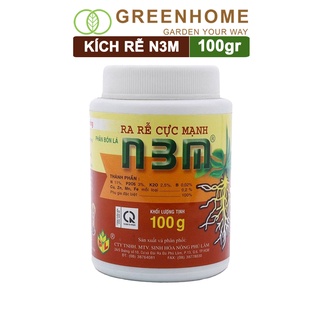 Thuốc kích rễ N3M, hũ 100gr, siêu ra rễ, giâm, chiết cành, ngâm hạt giống |Greenhome