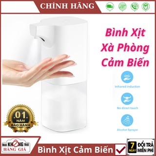 Bình Xịt Xà Phòng Tự Động  FREESHIP  diệt khuẩn 99,9%, TẶNG VIÊN SỦI XÀ PHÒNG CAO CẤP, Cảm biến cực nhạy , BH 2năm