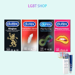 [Sỉ durex][COMBO] 4 hộp Bao cao su Durex TẶNG 1 Gel bôi trơn KY