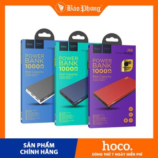 Pin Sạc Dự Phòng HOCO J66 10.000 mah 2 cổng USB Dành cho điện thoại i-Phone iP Huawei Samsung Oppo Realme