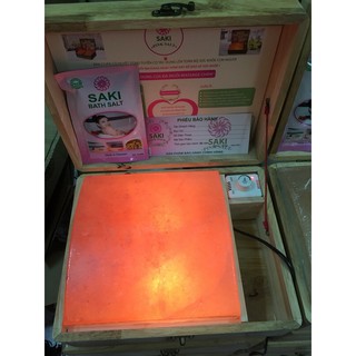 Hộp Đá Muối Massage chân cao cấp( đá cong 5cm)-tặng 2 bóng đèn.