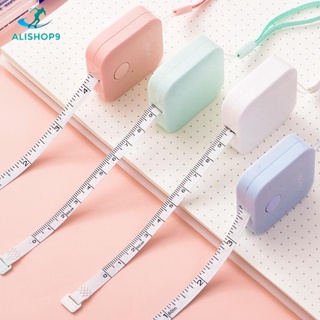 Thước dây cuộn đo eo mini Deli 1.5M bấm rút tự động đa năng Alishop9 TDV15