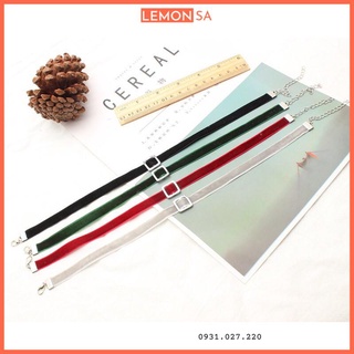 Choker nhung mặt vuông (Vòng cổ nữ) - Mã NO12