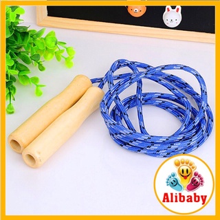 Dây Nhảy Dây Tập Thể Dục Cán Gỗ Dài 2.2m (Màu Ngẫu Nhiên) E212
