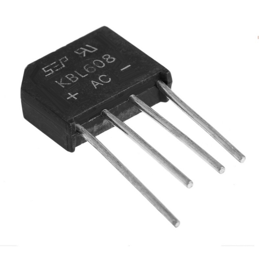 (10 chiếc) Diode cầu KBL608 - 6A/800V (Diode chỉnh lưu)