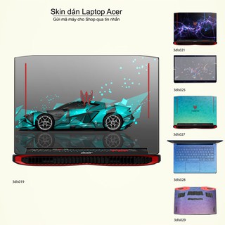 Skin dán Laptop Acer in hình 3D Image (inbox mã máy cho Shop)