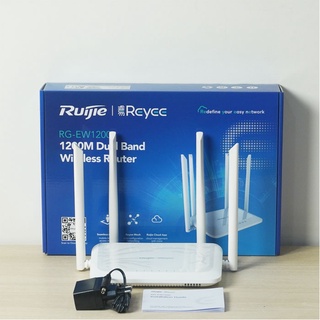 Bộ phát Router Wifi Mesh RUIJIE RG-EW1200 AC1200, Hỗ Trợ 2 Băng Tần 2.4GHz - 5GHz, Chế độ Reapeater, Router, Mesh