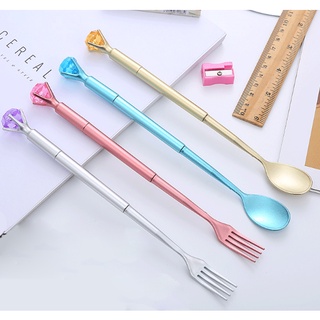 Bút dĩa thìa D100 bút hoạt hình bút dễ thương bút kute viết gel