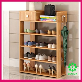 Kệ giầy gỗ đa năng 5 tầng cao cấp, giá để giày dép đa năng